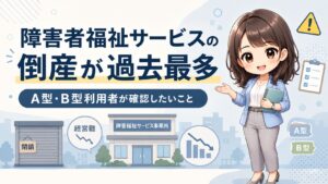 障害者福祉サービスの倒産が過去最多33件｜A型・B型の閉鎖に備える確認事項